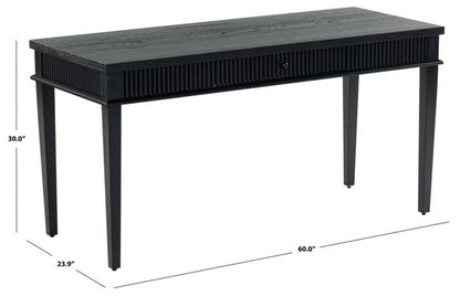 Spoleto 60 in. Rubber Wood Desk - Black