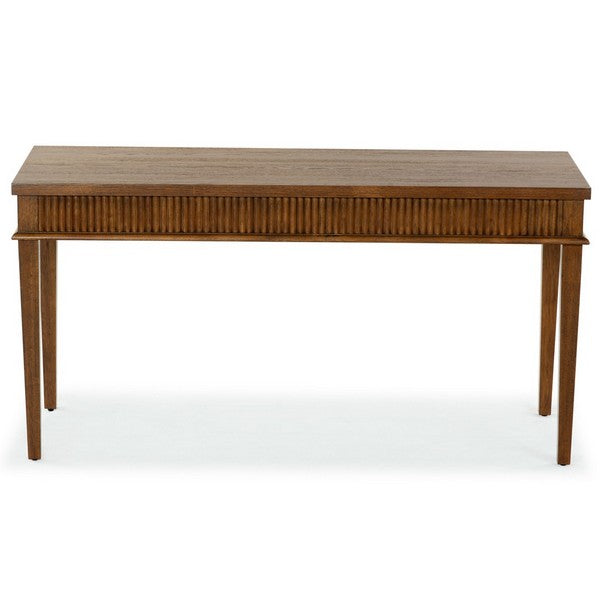 Spoleto 60 in. Rubber Wood Desk - Medium Oak