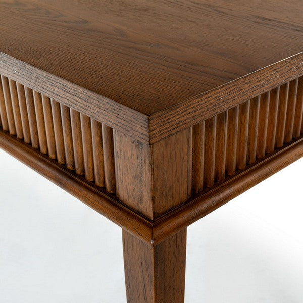Spoleto 60 in. Rubber Wood Desk - Medium Oak