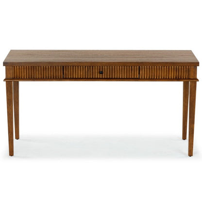 Spoleto 60 in. Rubber Wood Desk - Medium Oak