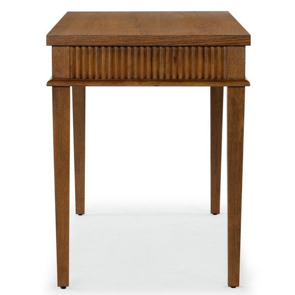 Spoleto 60 in. Rubber Wood Desk - Medium Oak