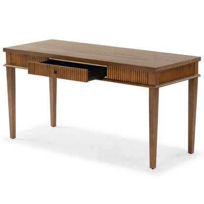 Spoleto 60 in. Rubber Wood Desk - Medium Oak