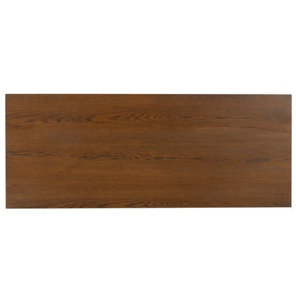 Spoleto 60 in. Rubber Wood Desk - Medium Oak