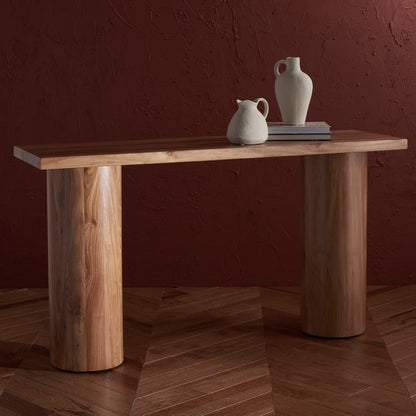 Pietro 54 in. Elm Wood Console Table