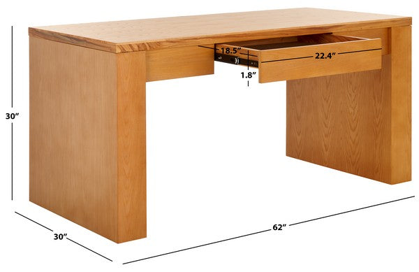 Palmas 62 in. Elm Wood Desk