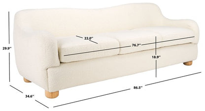 Pompiano 87 in. Boucle Sofa