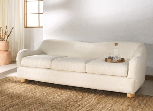 Pompiano 87 in. Boucle Sofa