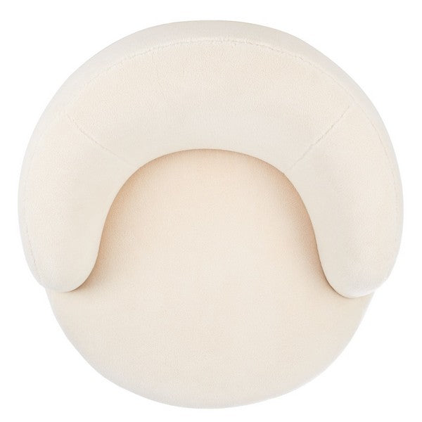 Galvani Faux Lamb Wool Swivel Chair