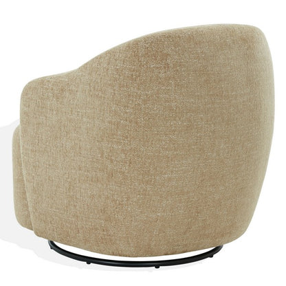 Bagno Chenille Accent Chair - Light Brown