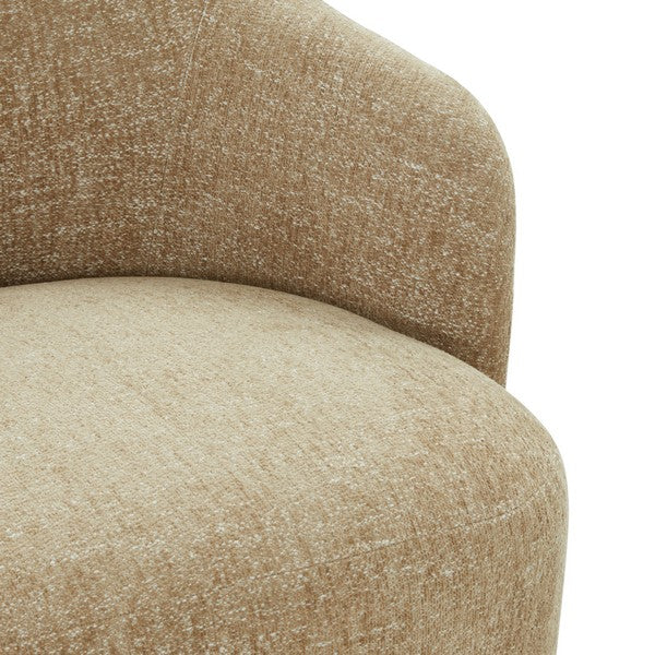 Bagno Chenille Accent Chair - Light Brown