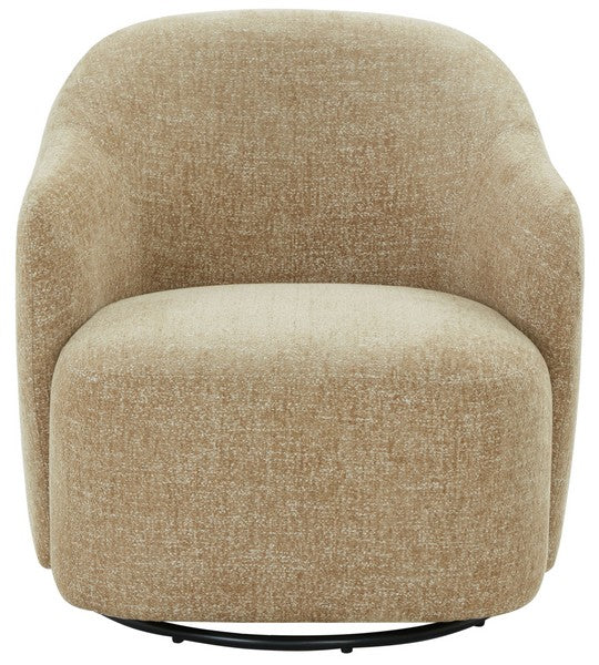 Bagno Chenille Accent Chair - Light Brown