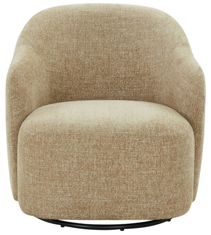 Bagno Chenille Accent Chair - Light Brown