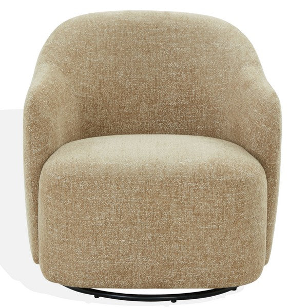 Bagno Chenille Accent Chair - Light Brown