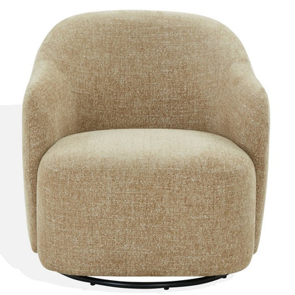 Bagno Chenille Accent Chair - Light Brown