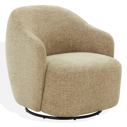 Bagno Chenille Accent Chair - Light Brown