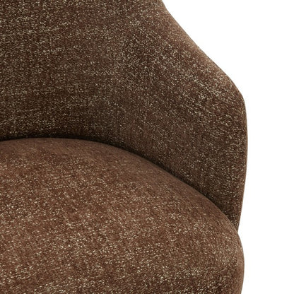 Bagno Chenille Accent Chair - Dark Brown