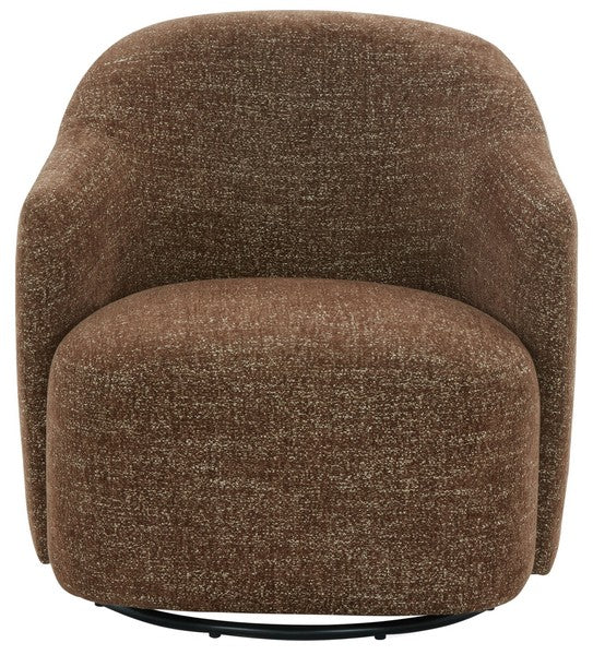 Bagno Chenille Accent Chair - Dark Brown