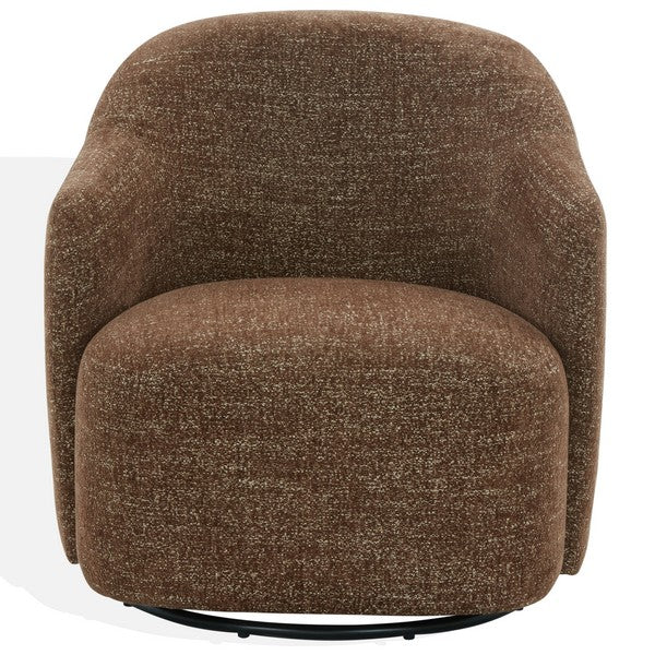 Bagno Chenille Accent Chair - Dark Brown