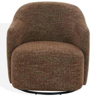 Bagno Chenille Accent Chair - Dark Brown