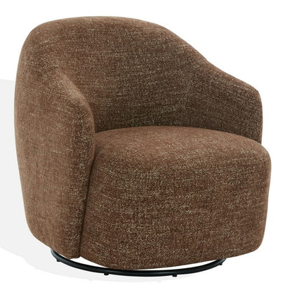 Bagno Chenille Accent Chair - Dark Brown