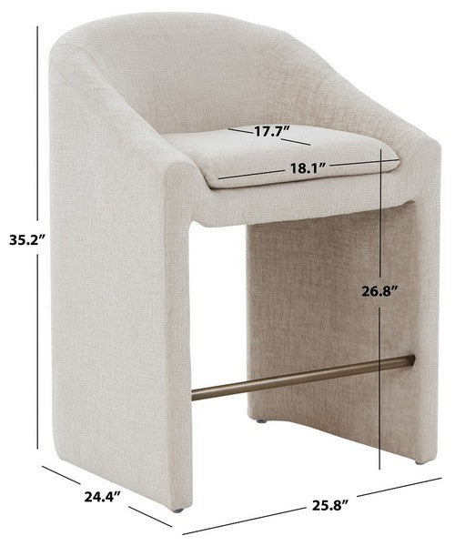 Caserta Chenille Counter Stool