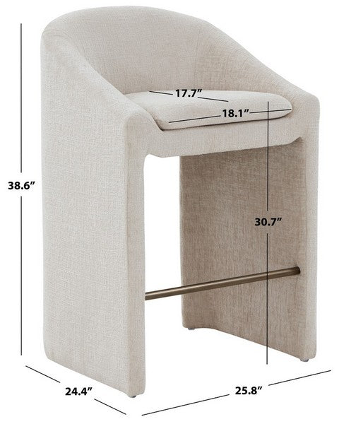 Caserta Chenille Bar Stool