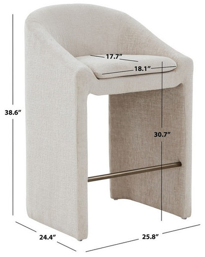 Caserta Chenille Bar Stool