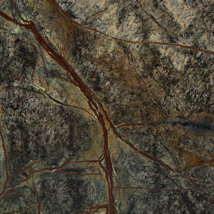 Lesa 24 in. Round Marble Accent Table - Green