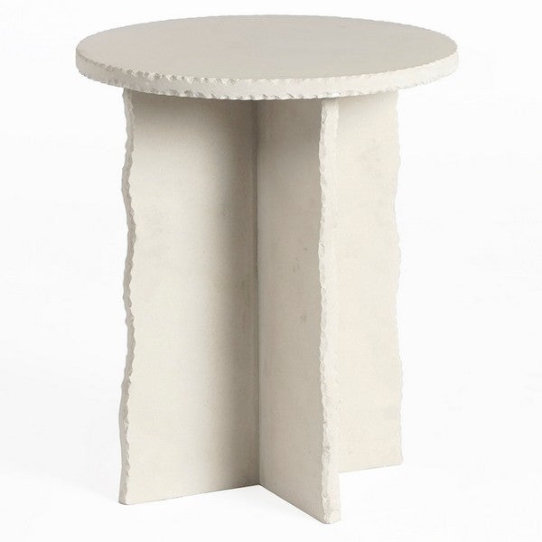 Molgora 21 in. Mint Sandstone Accent Table