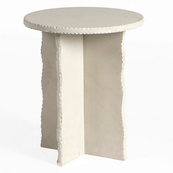 Molgora 21 in. Mint Sandstone Accent Table