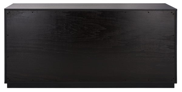 Cella 63 in. Rustic Oak Veneer Dresser - Black