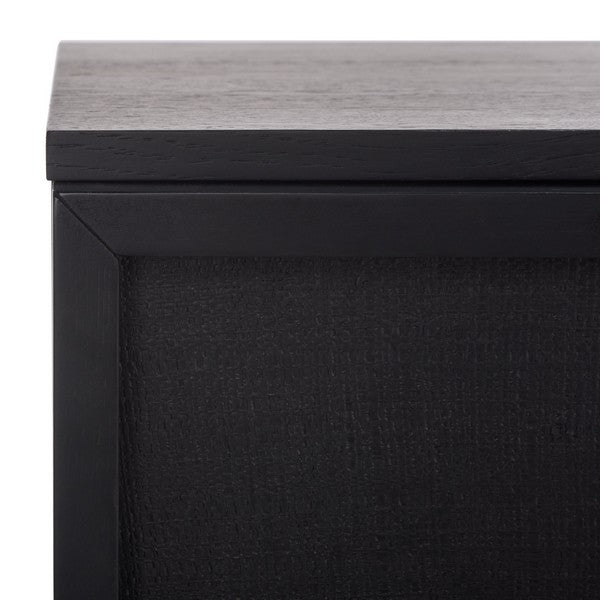 Cella 63 in. Rustic Oak Veneer Dresser - Black