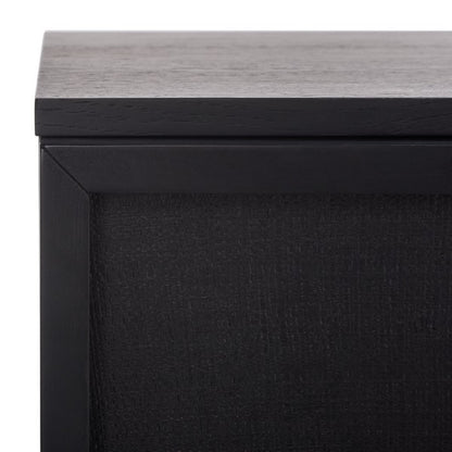 Cella 63 in. Rustic Oak Veneer Dresser - Black
