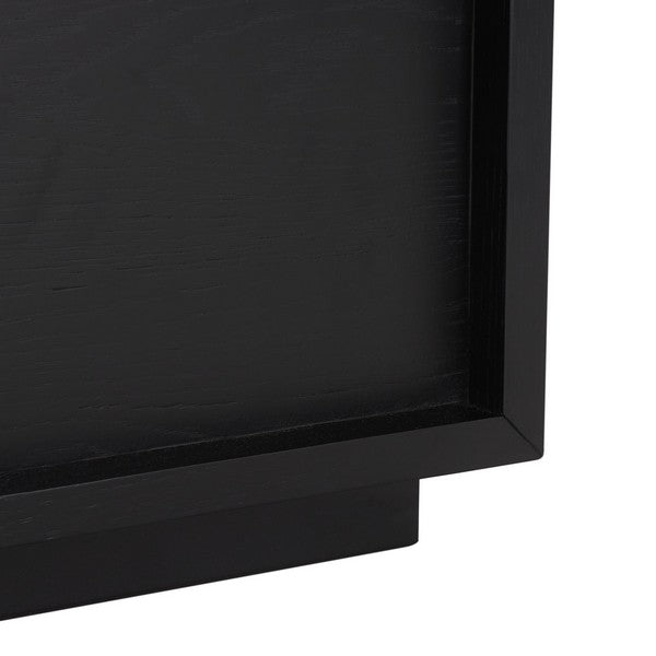 Cella 63 in. Rustic Oak Veneer Dresser - Black