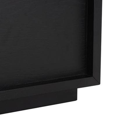 Cella 63 in. Rustic Oak Veneer Dresser - Black