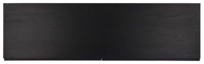 Cella 63 in. Rustic Oak Veneer Dresser - Black