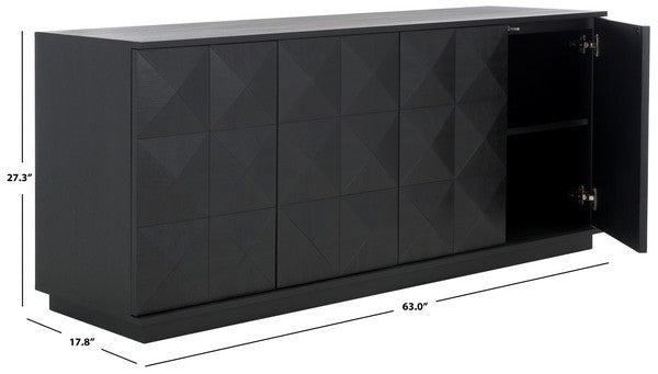 Moiariello 63 in. Oak Veneer Sideboard