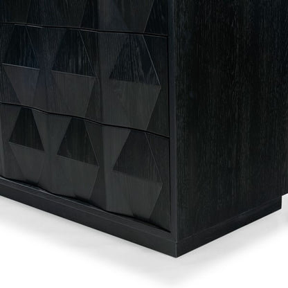 Tiglio 63 in. Oak Veneer Dresser - Black