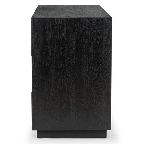 Tiglio 63 in. Oak Veneer Dresser - Black