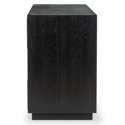 Tiglio 63 in. Oak Veneer Dresser - Black