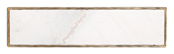 Torinese 48 in. Marble Top Console Table - Brass