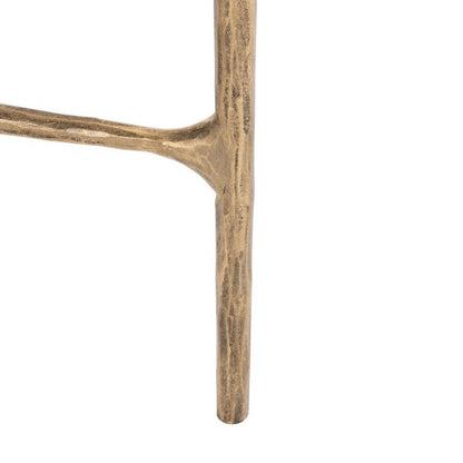 Sciliar 24 in. White Marble Top Accent Table
