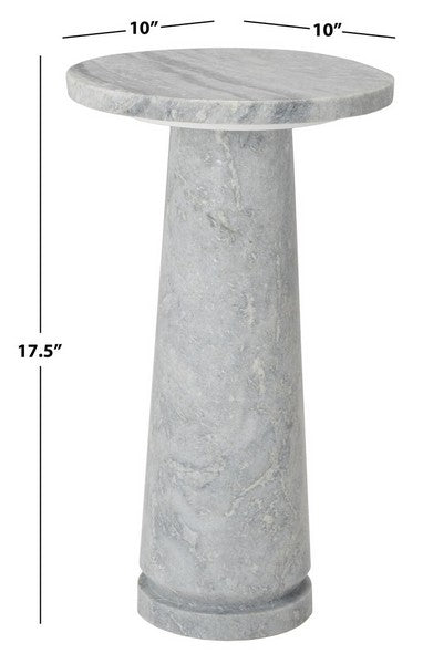 Mirteto 18 in. Marble Accent Table