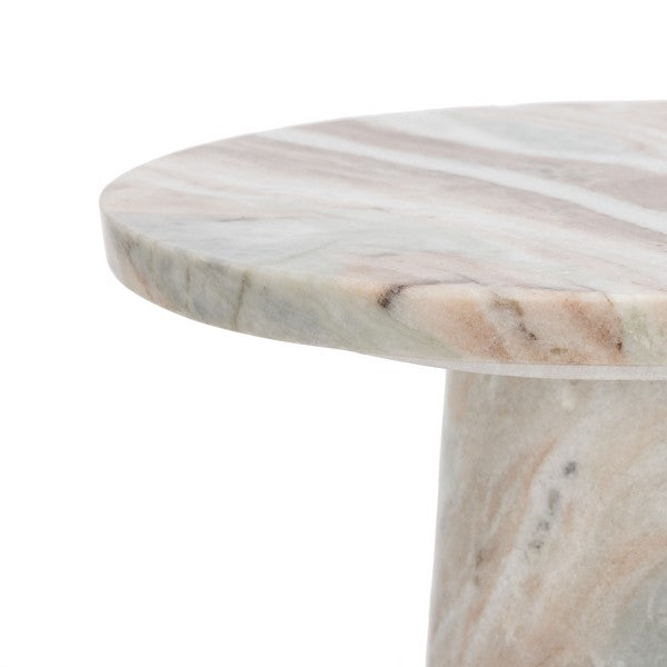 Zenone 18 in. Marble Accent Table