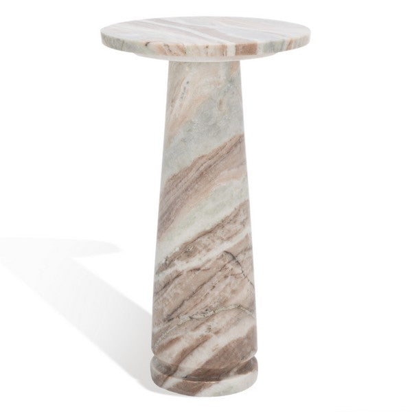 Zenone 18 in. Marble Accent Table