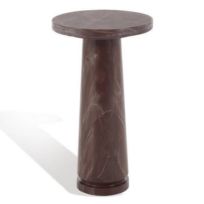 Orsomarso 18 in. Pink Marble Accent Table