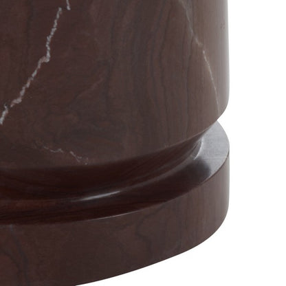 Orsomarso 18 in. Pink Marble Accent Table