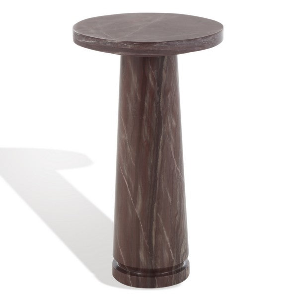 Orsomarso 18 in. Pink Marble Accent Table