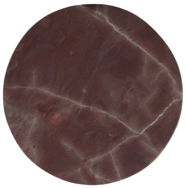 Orsomarso 18 in. Pink Marble Accent Table