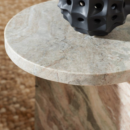 Sassari 20 in. Marble Accent Table